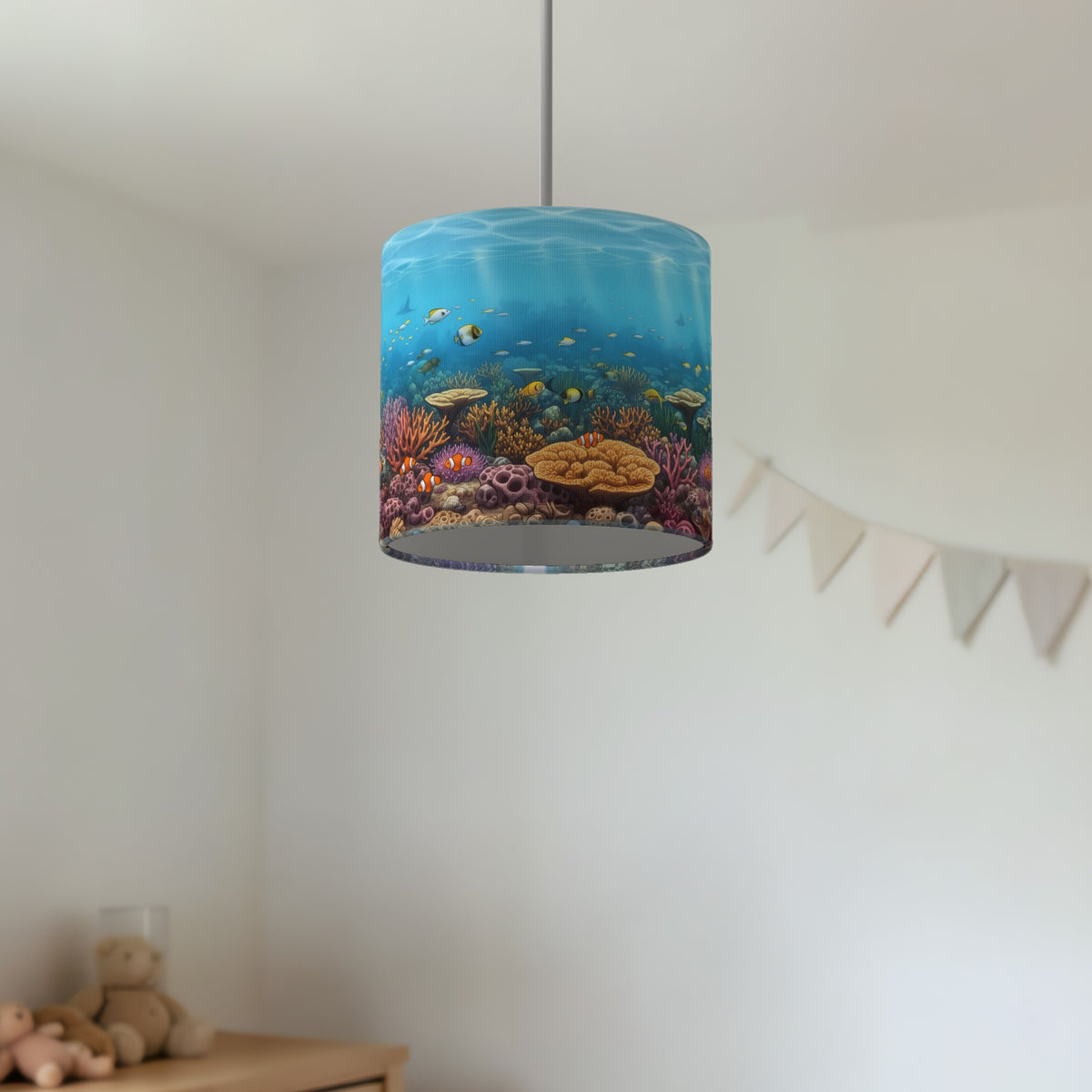 Coral Reef wraparound lampshade - Sunlit Reef - photo 4