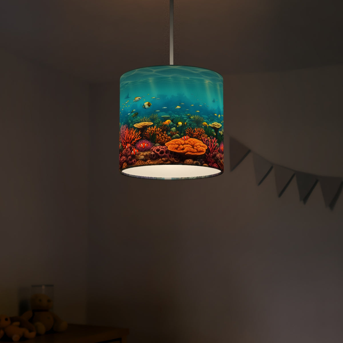 Coral Reef wraparound lampshade - Sunlit Reef - photo 5