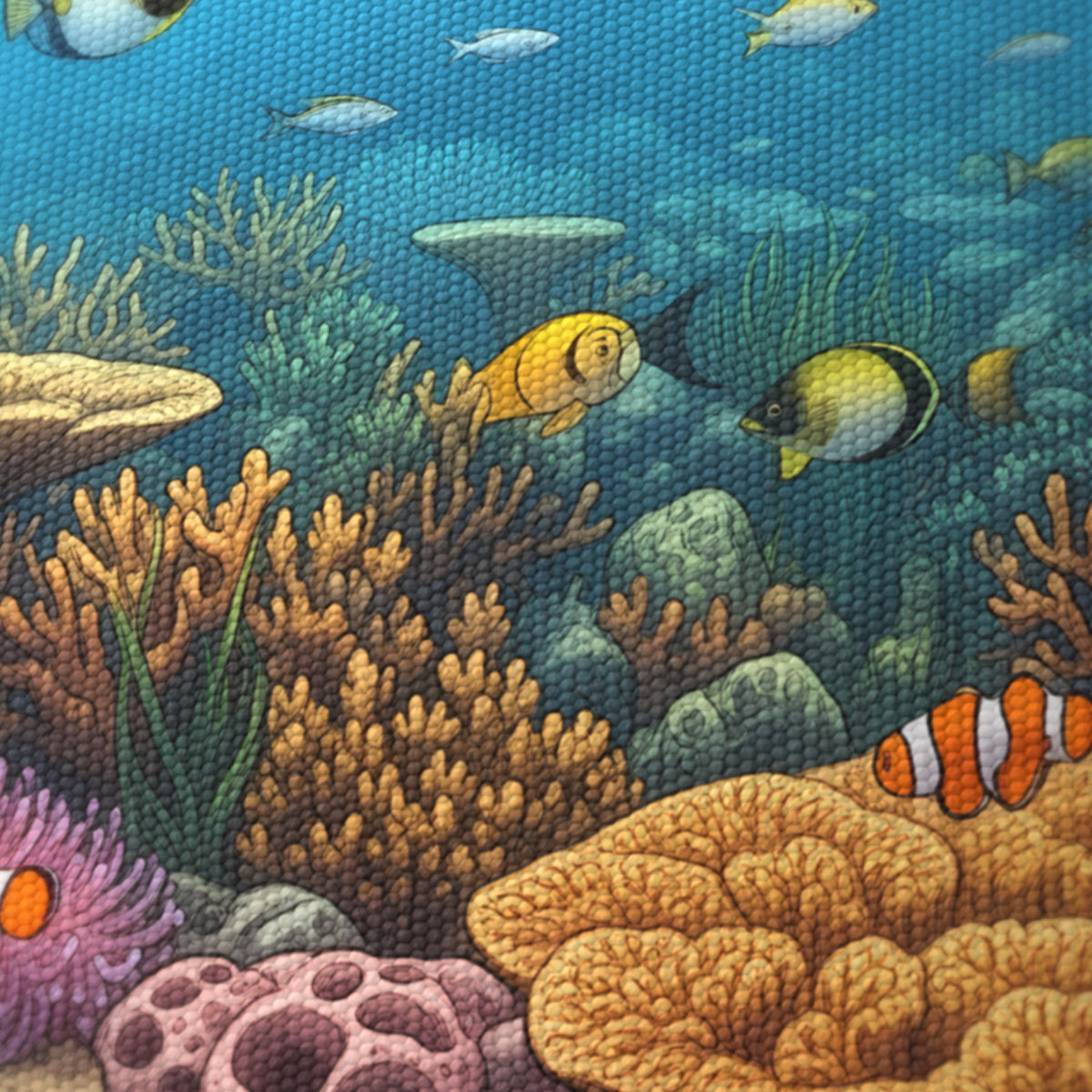 Coral Reef wraparound lampshade - Sunlit Reef - photo 8