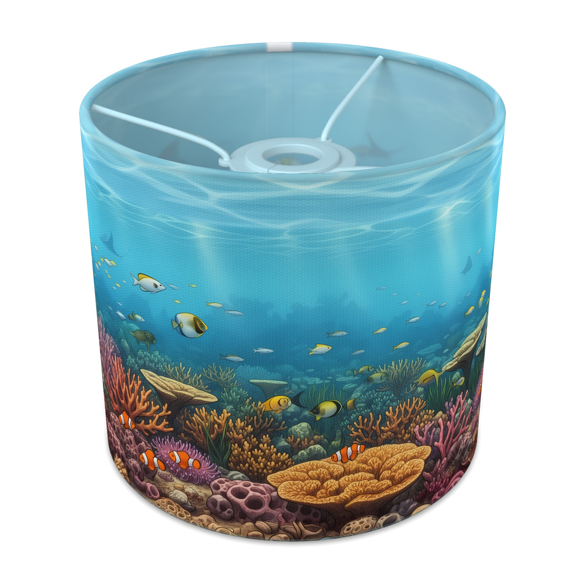 Coral Reef wraparound lampshade - Sunlit Reef - main photo