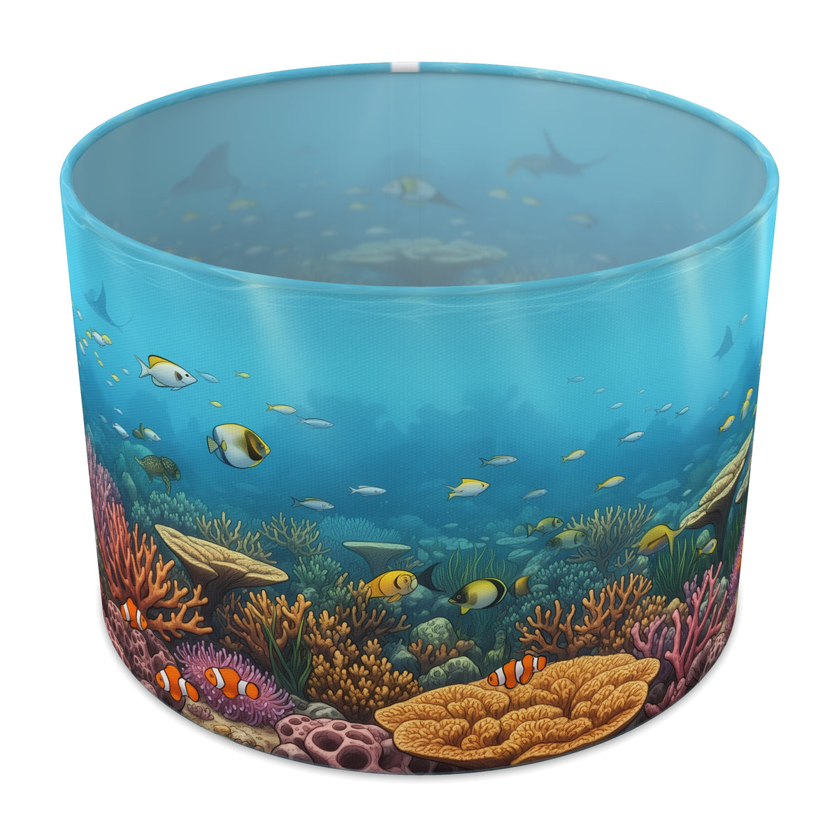 Sunlit Reef Coral Reef lampshade - 30cm x 21cm Table