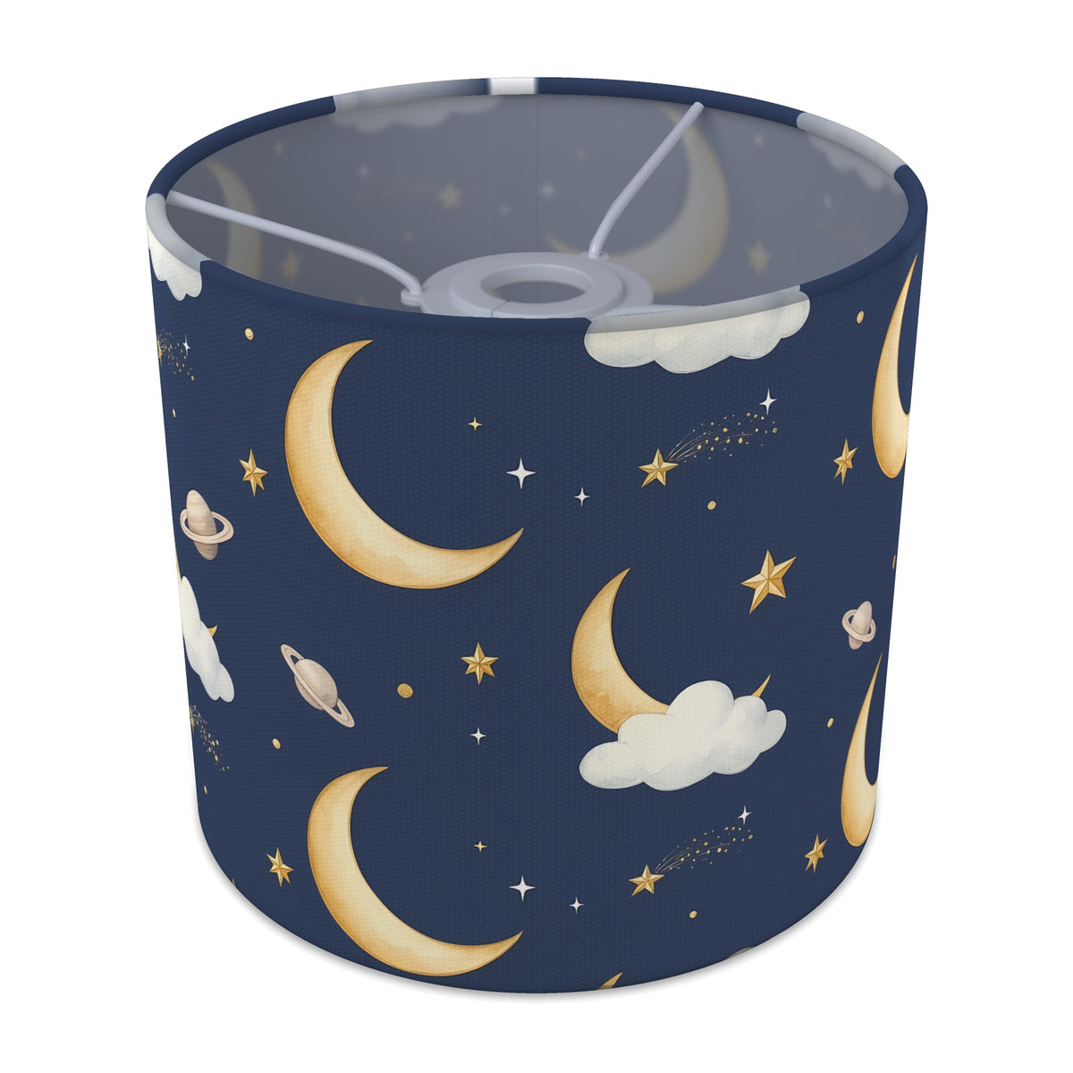 Navy Starry Night lampshade - 20cm x 18.5cm Ceiling - main photo