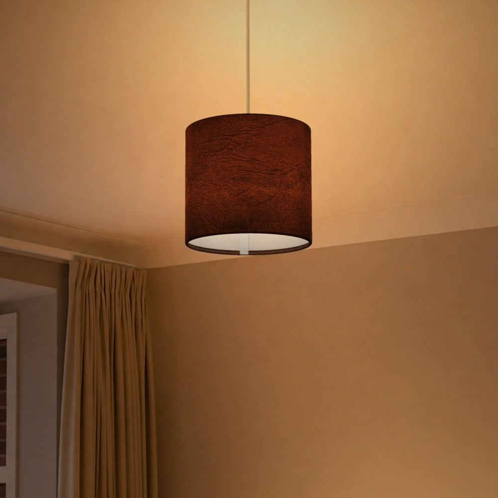 Rustic Brown Suede Texture lampshade