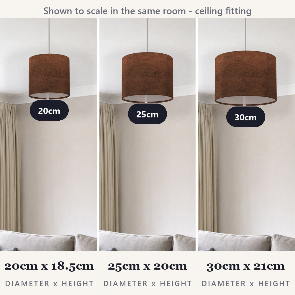 Rustic Brown Suede Texture lampshade