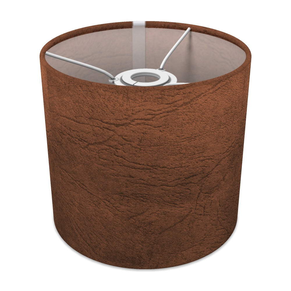 Rustic Brown Suede Texture lampshade - 20cm Ceiling