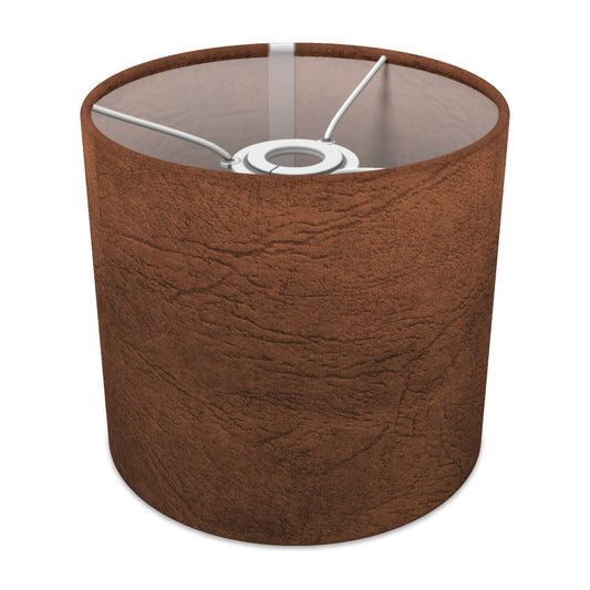 Rustic Brown Suede Texture lampshade - 20cm Ceiling