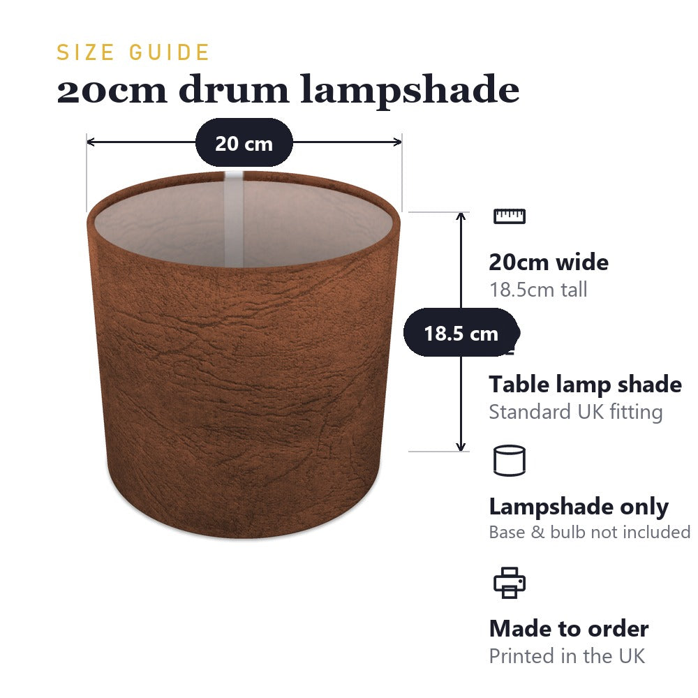 Rustic Brown Leather Pattern lampshade