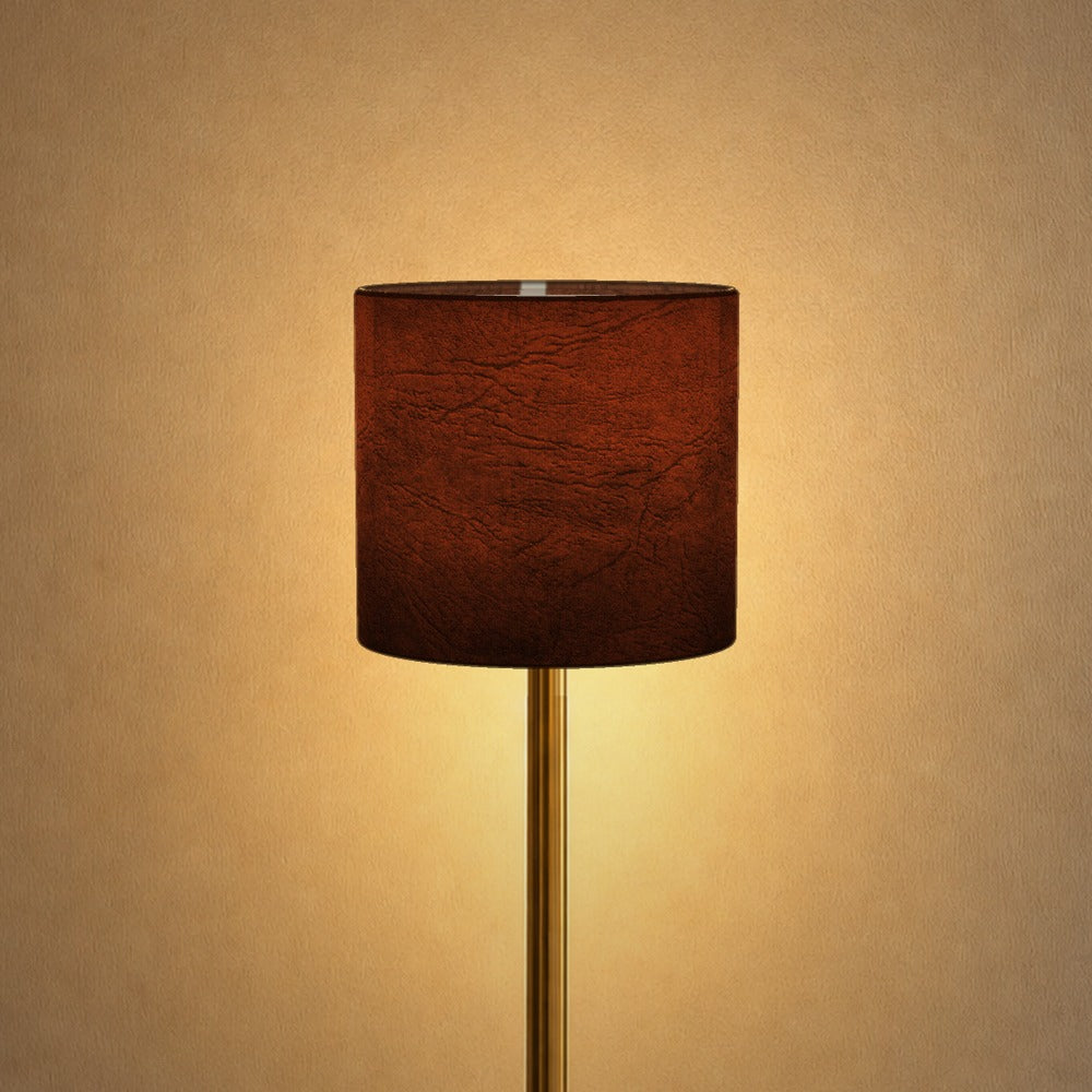Rustic Brown Leather Pattern lampshade