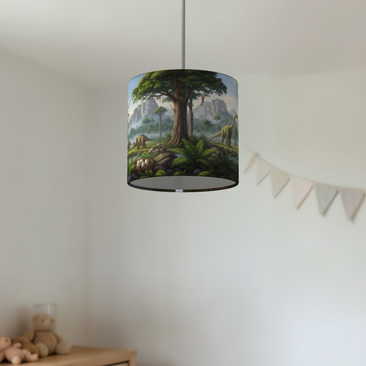 Dinosaur World wraparound lampshade - Volcano Valley - photo 4