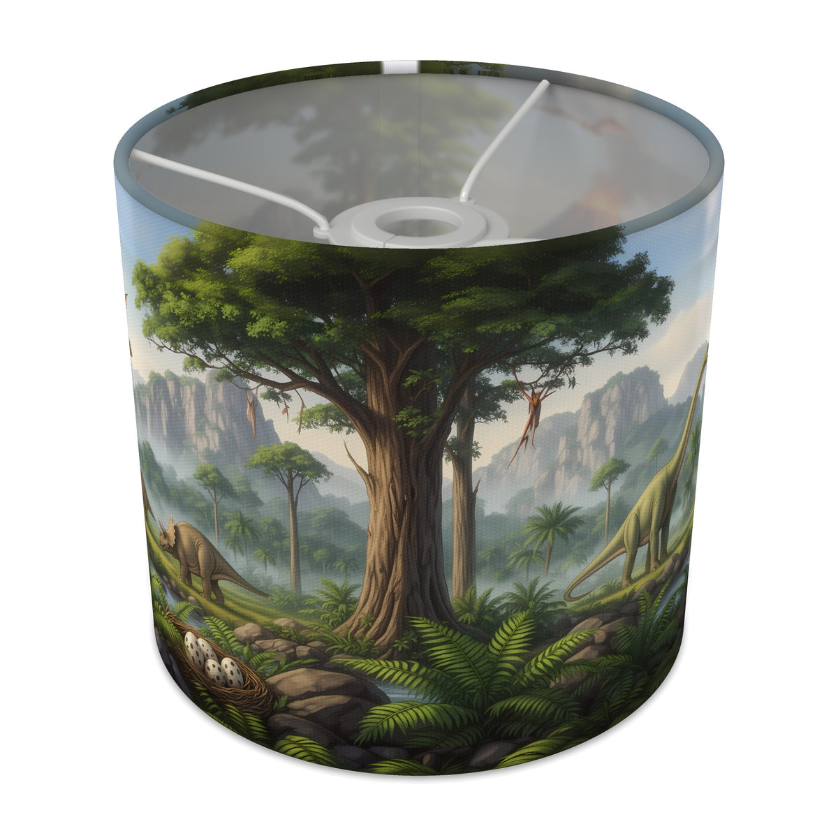 Dinosaur World wraparound lampshade - Volcano Valley - main photo