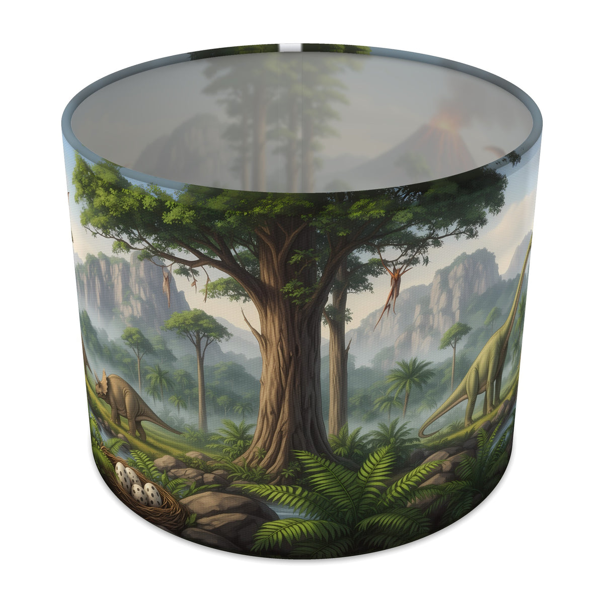 Volcano Valley Dinosaur World lampshade - 25cm x 20cm Table