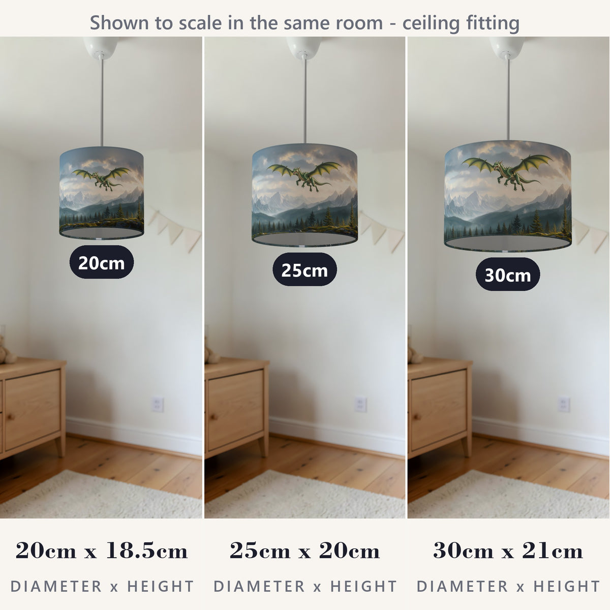Dragon Mountains wraparound lampshade - Dragon Peaks - photo 6