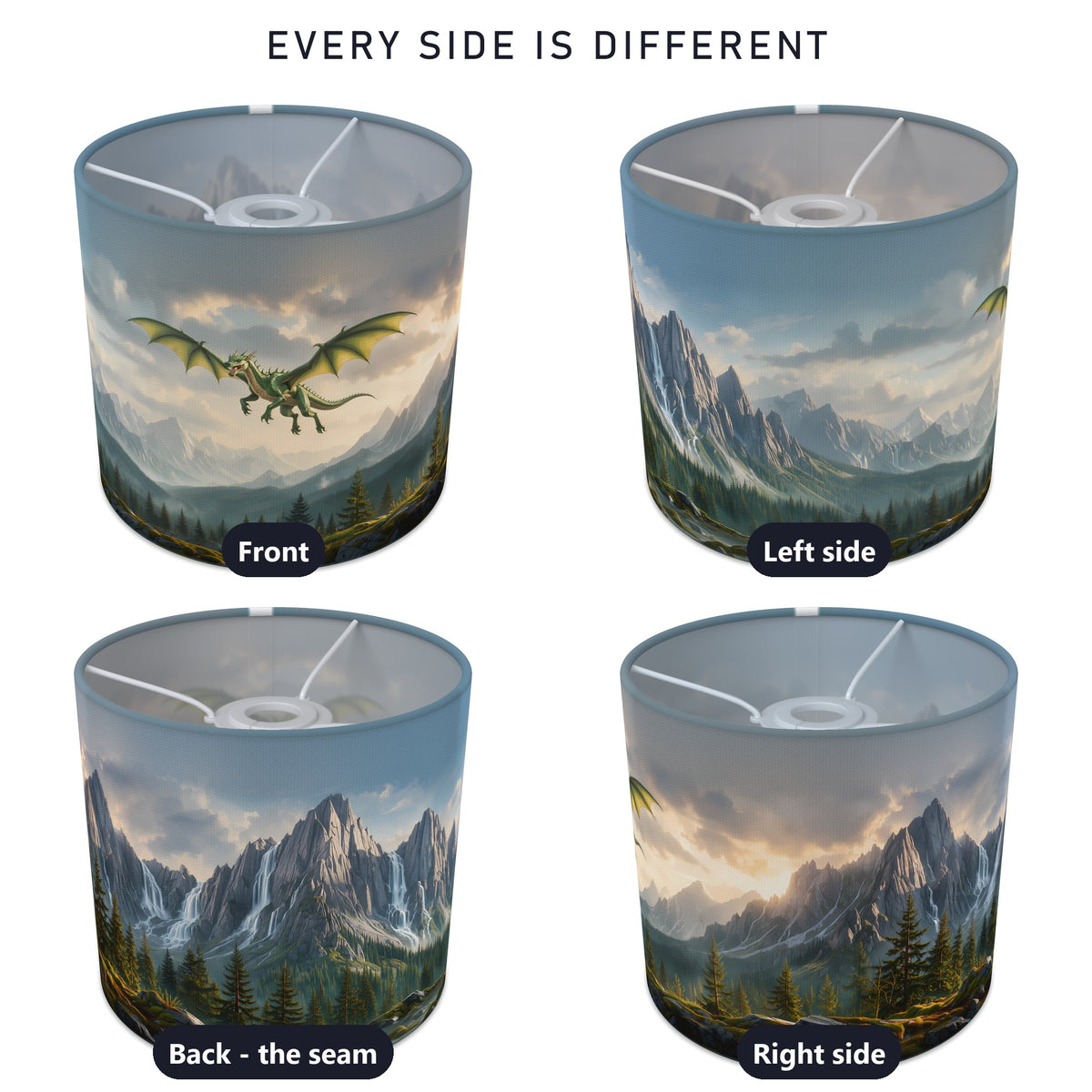 Dragon Mountains wraparound lampshade - Dragon Peaks - photo 3