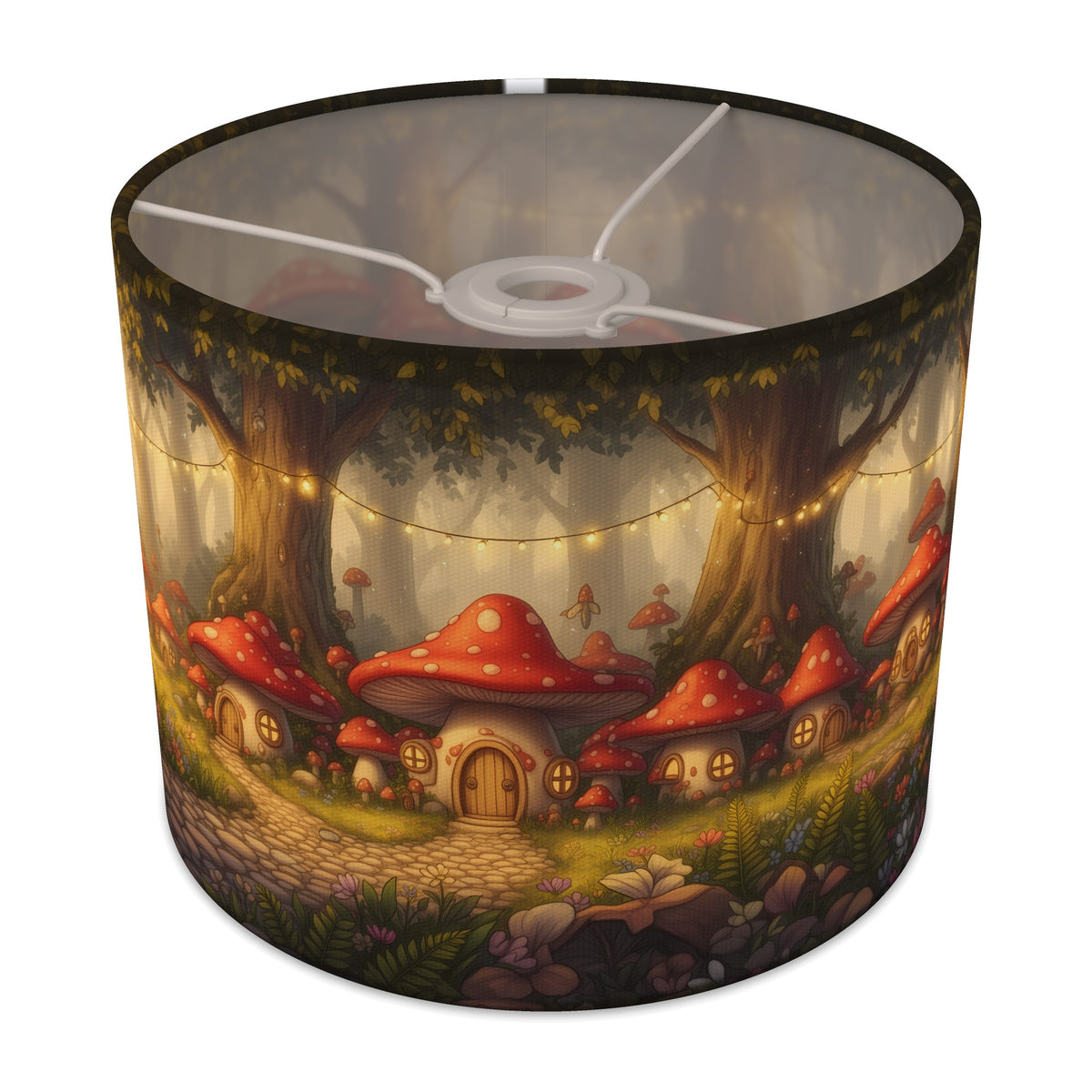 Toadstool Village Fairytale Forest lampshade - 25cm x 20cm Ceiling