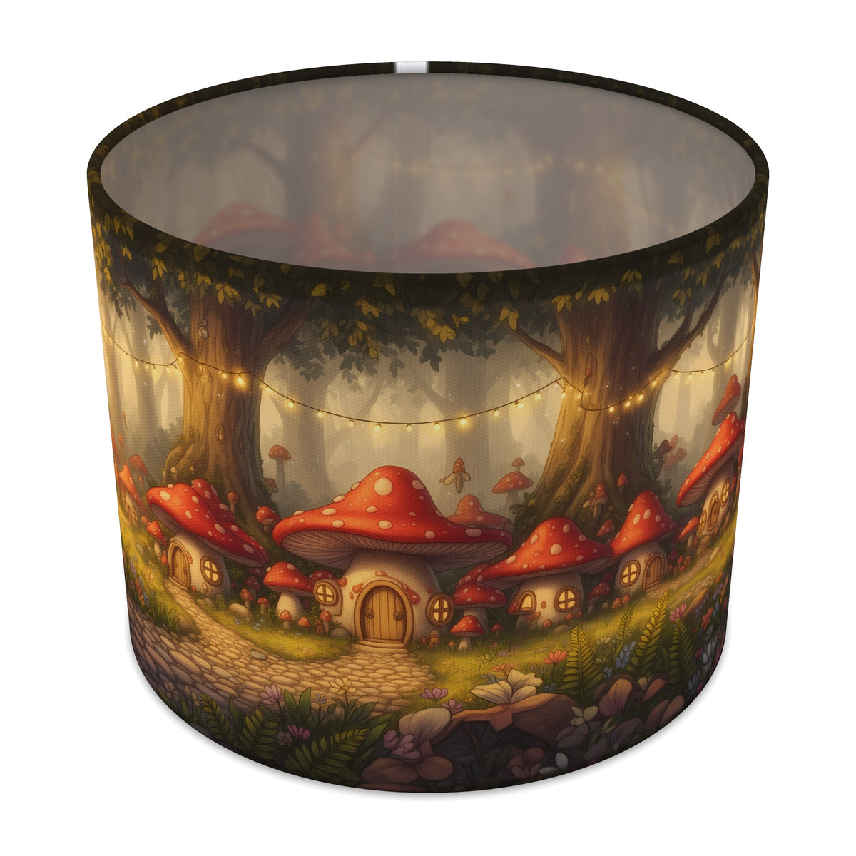 Toadstool Village Fairytale Forest lampshade - 25cm x 20cm Table