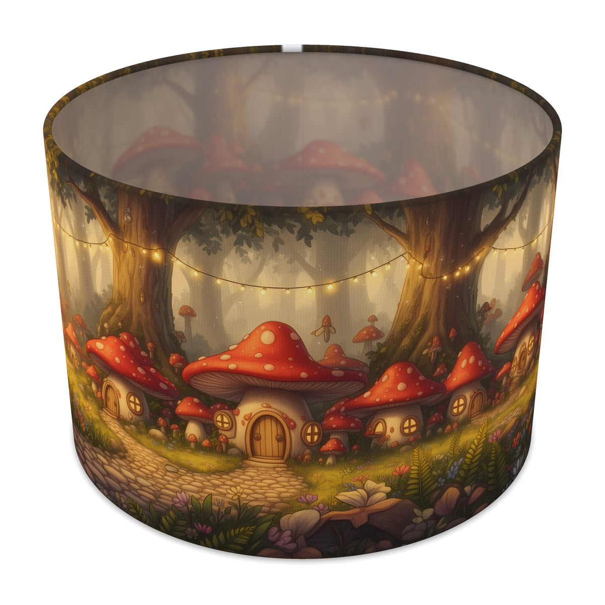 Toadstool Village Fairytale Forest lampshade - 30cm x 21cm Table