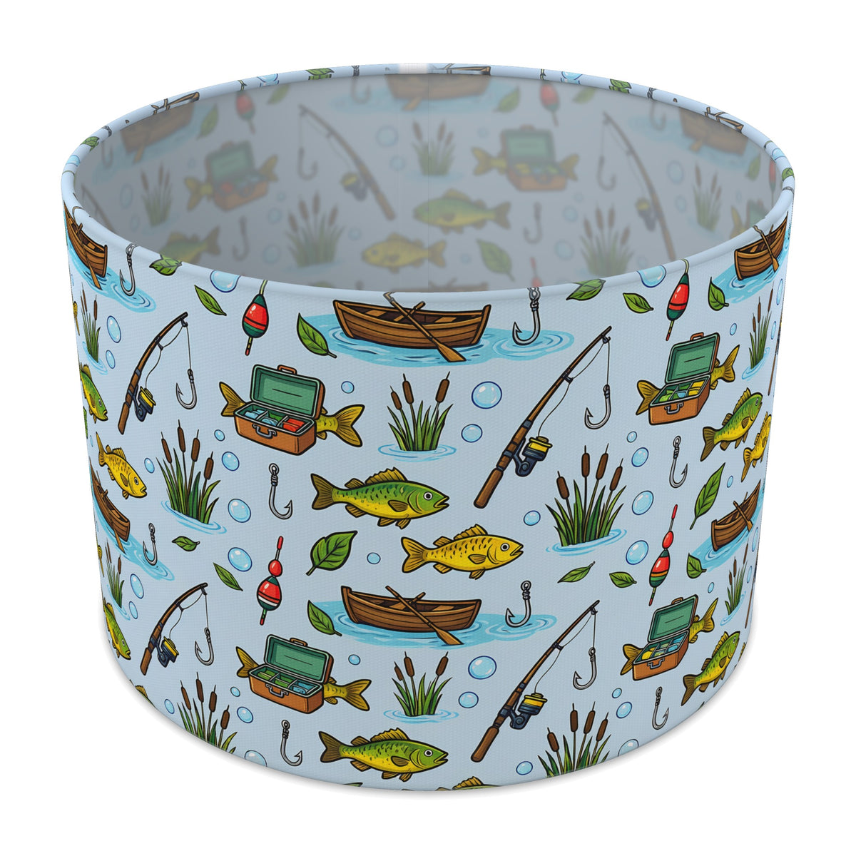 Sky Gone Fishing lampshade - 30cm x 21cm Table