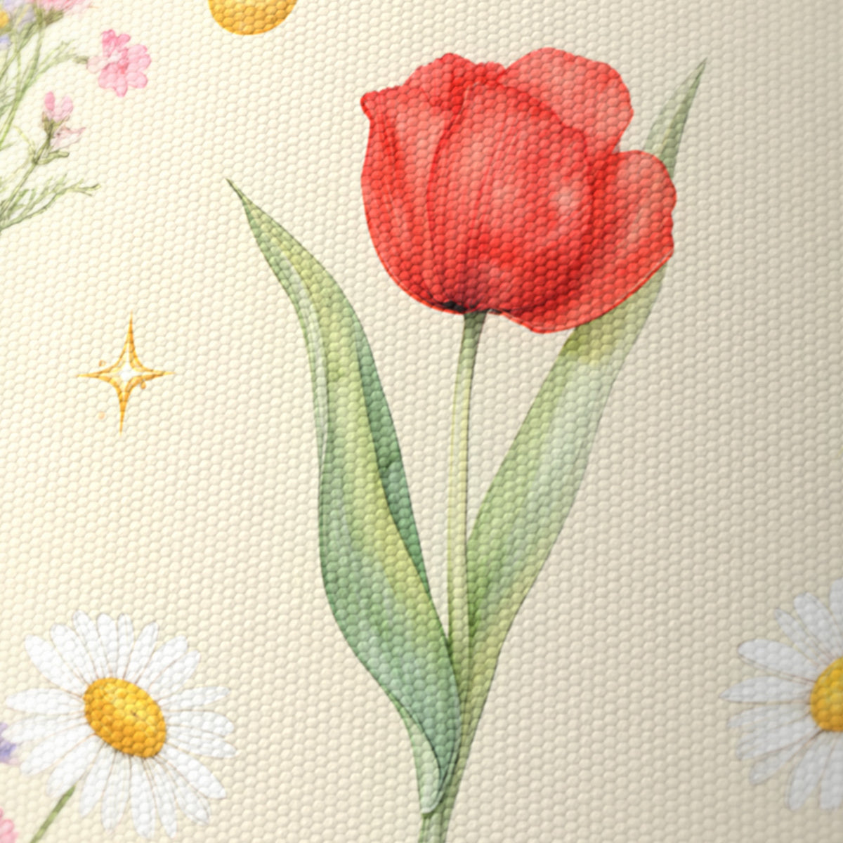 Cream Floral Kids lampshade - 20cm x 18.5cm Ceiling - photo 6