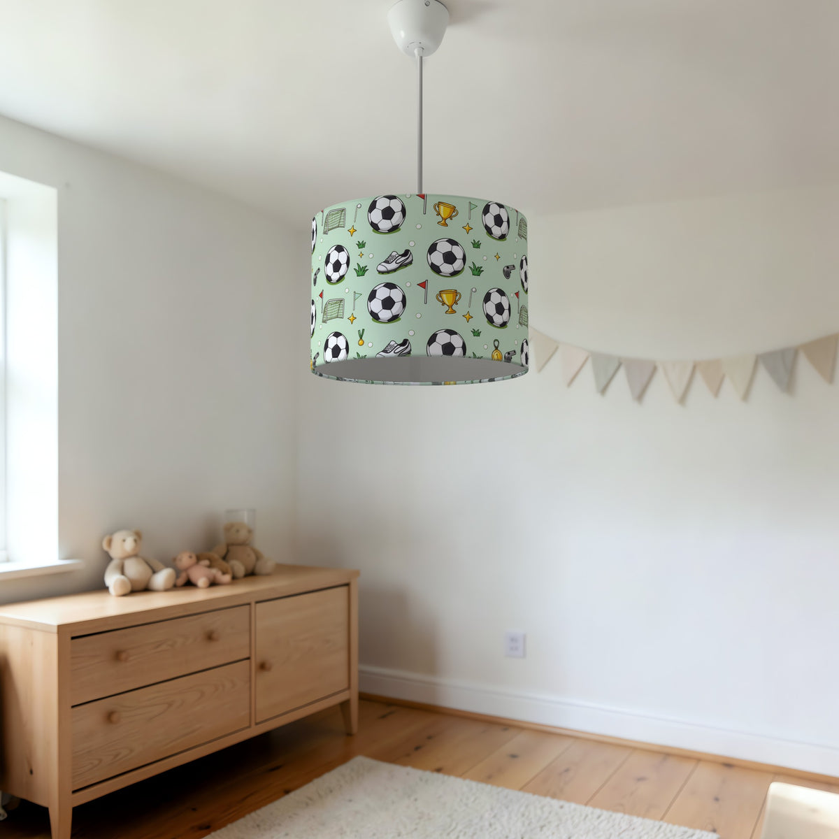 Green Kick Off lampshade - 20cm x 18.5cm Ceiling - photo 3