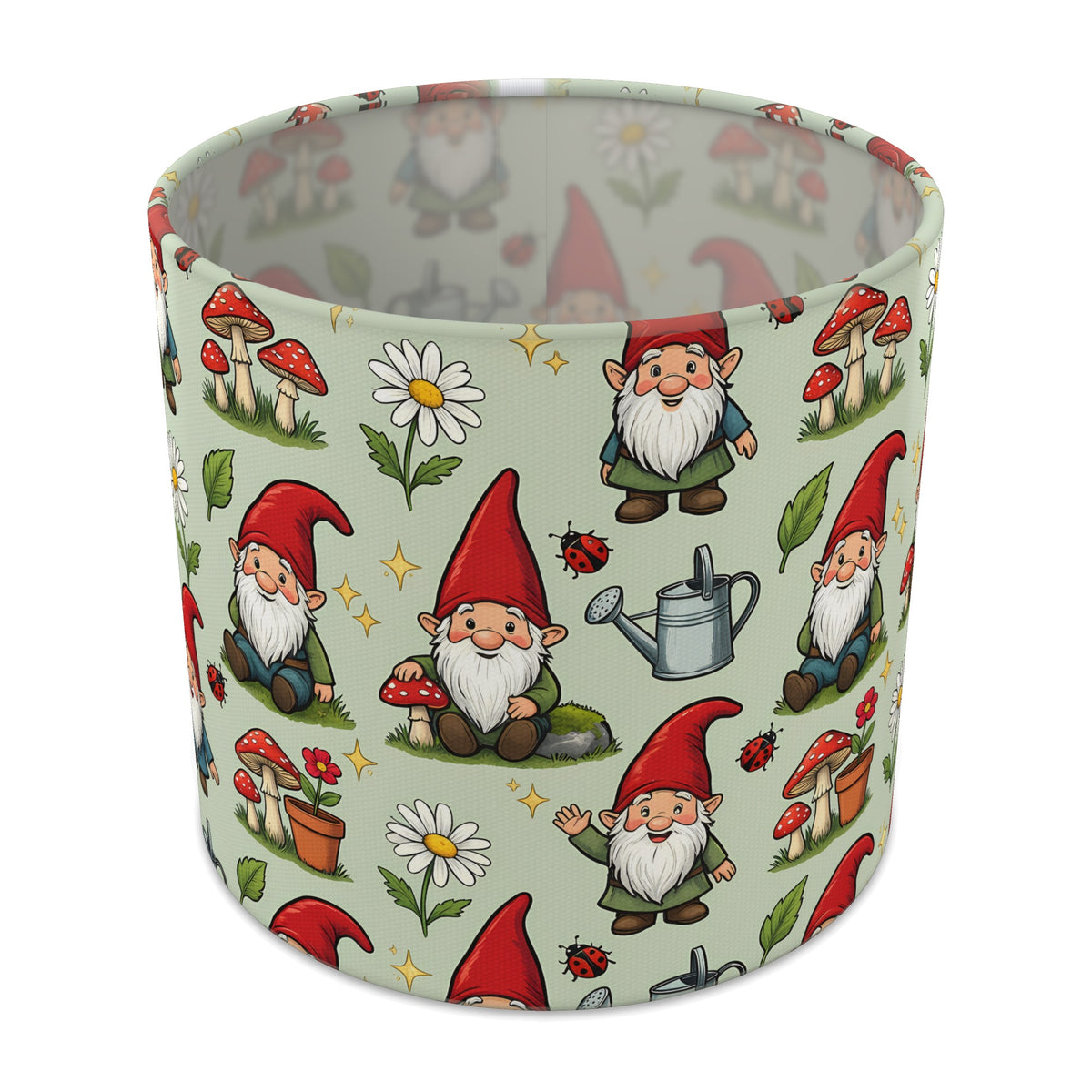 Sage Garden Gnomes lampshade - 20cm x 18.5cm Table