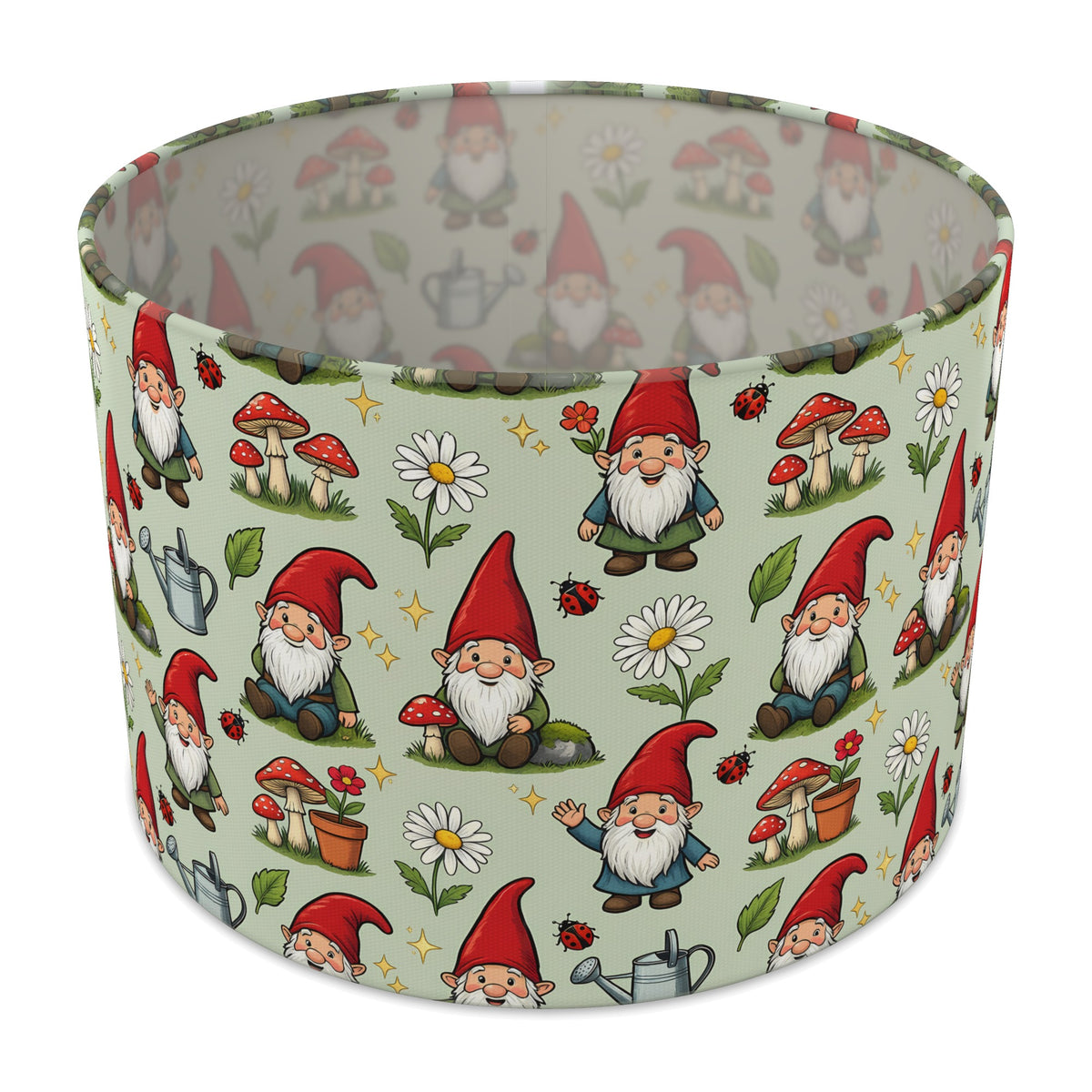 Sage Garden Gnomes lampshade - 30cm x 21cm Table