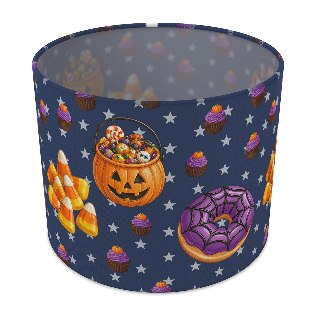 Navy Halloween Food lampshade - 25cm x 20cm Table