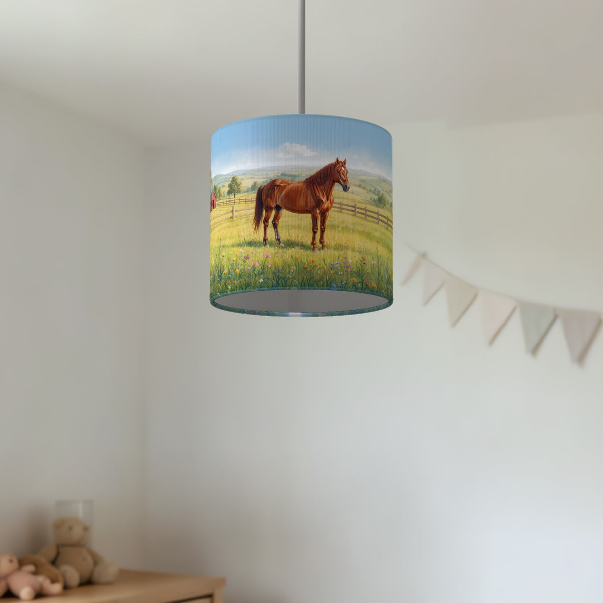 Pony Meadow wraparound lampshade - Summer Meadow - photo 4