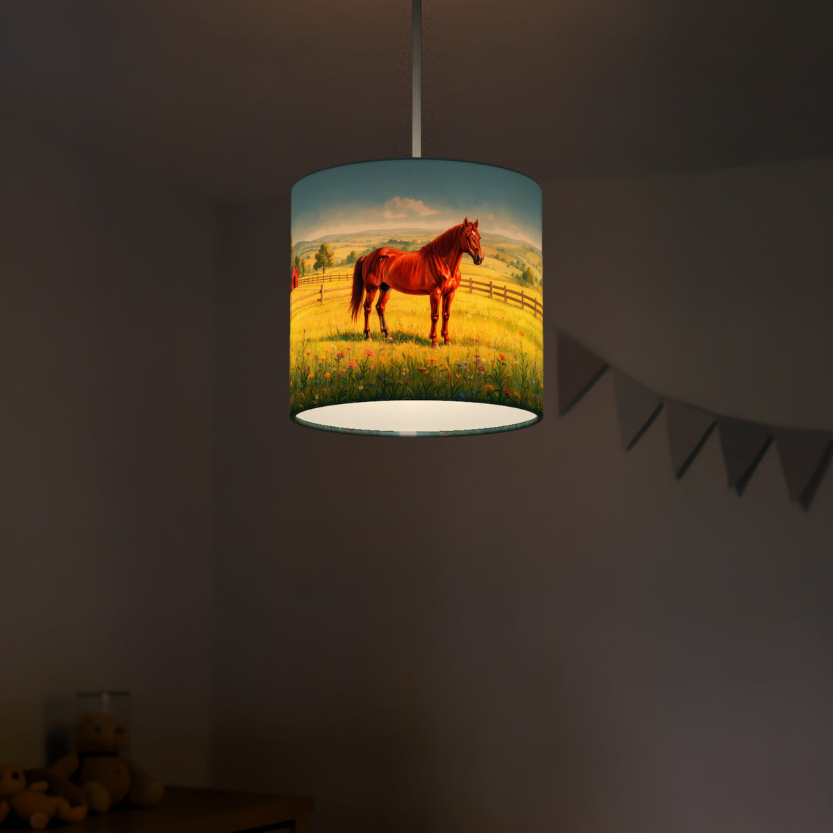 Pony Meadow wraparound lampshade - Summer Meadow - photo 5