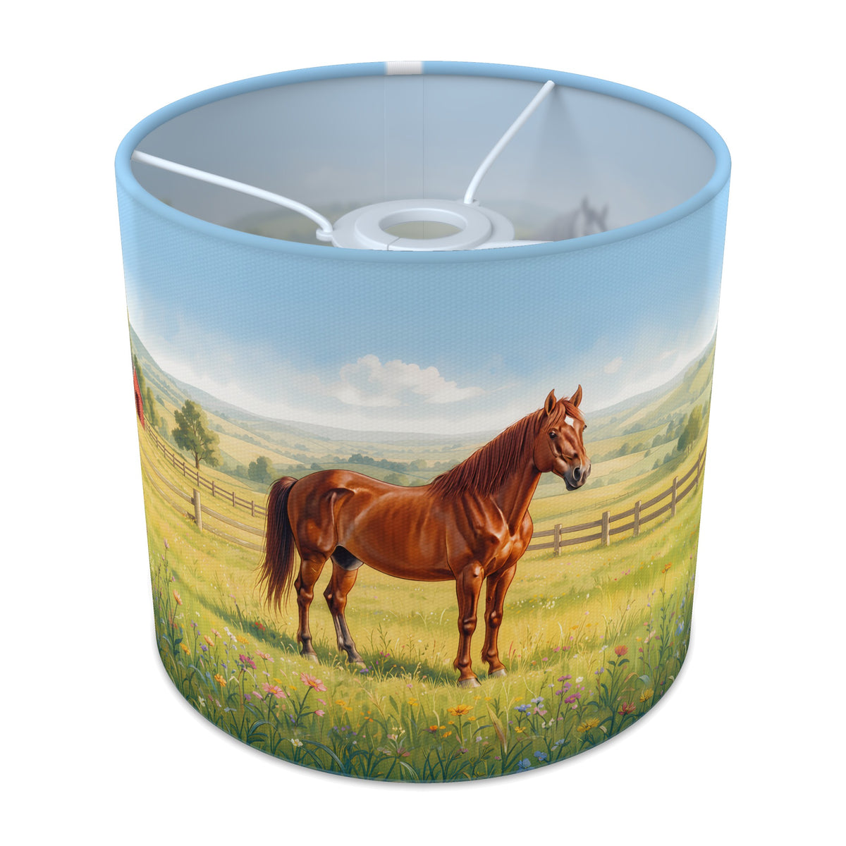 Pony Meadow wraparound lampshade - Summer Meadow - main photo