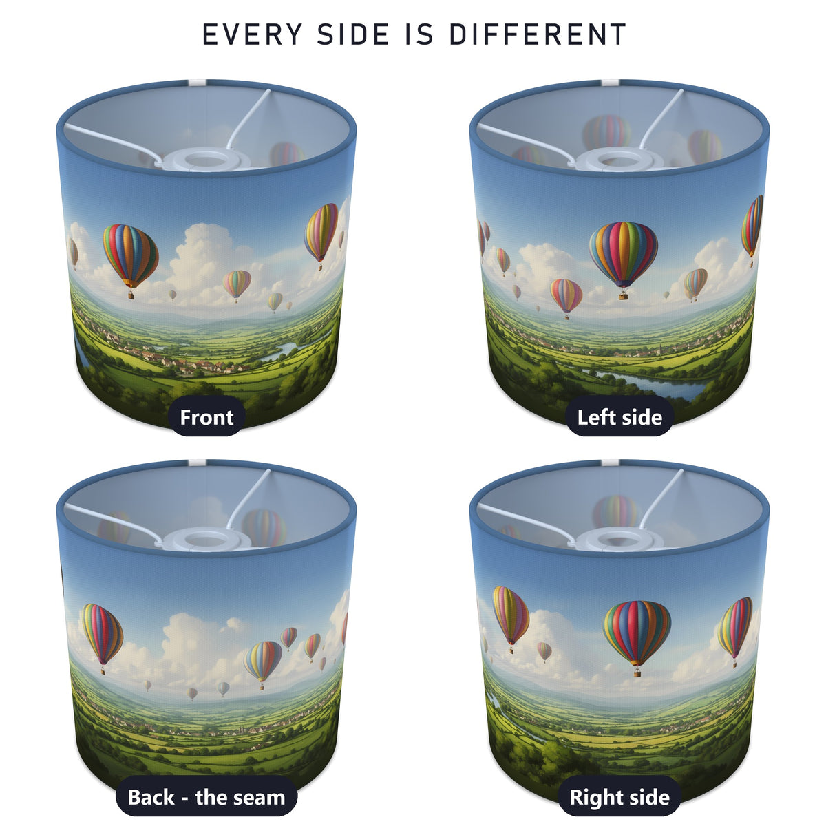 Balloon Skies wraparound lampshade - Countryside Flight - photo 3