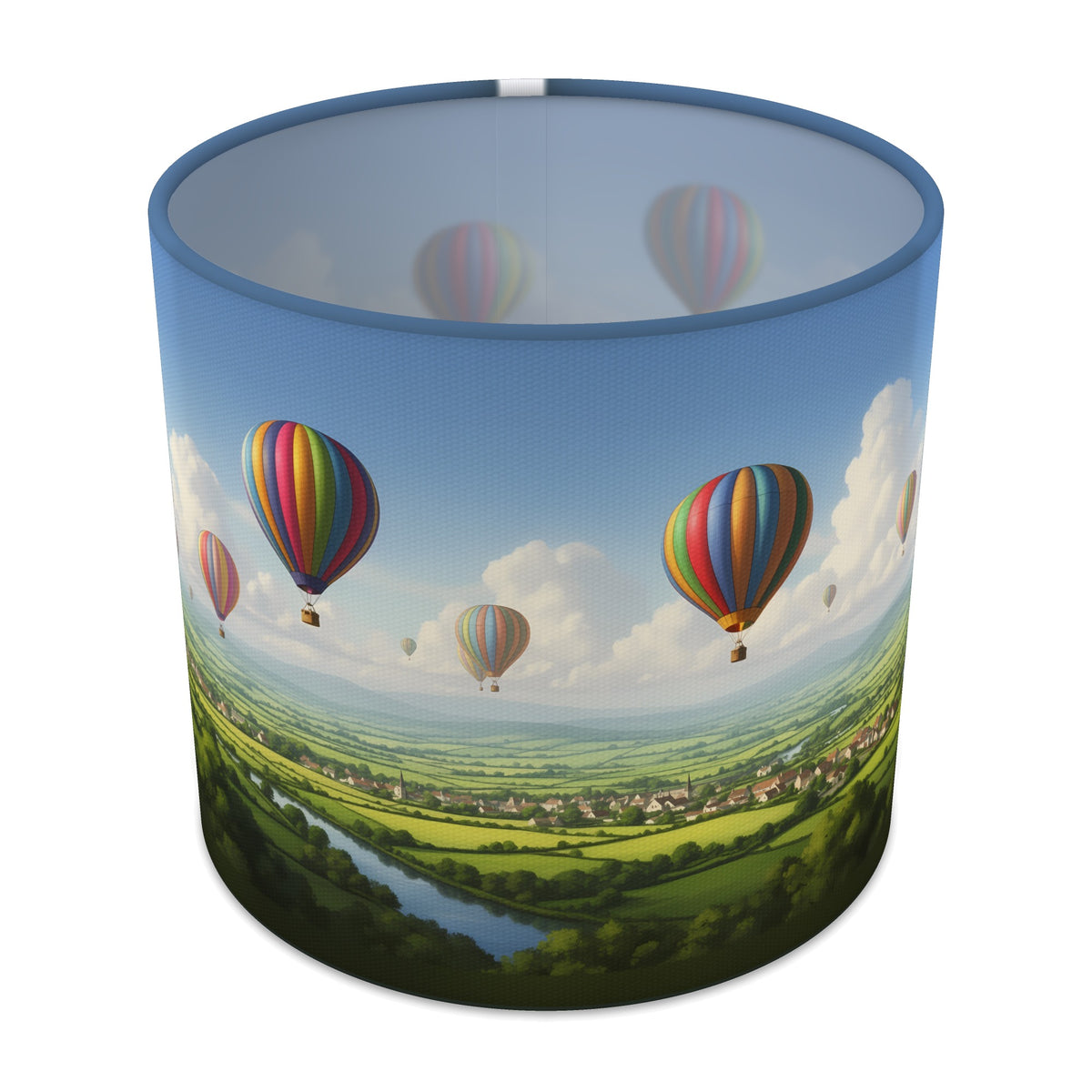 Countryside Flight Balloon Skies lampshade - 20cm x 18.5cm Table