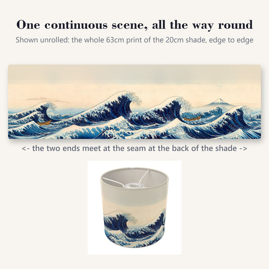 Great Wave wraparound lampshade - Great Wave - photo 2