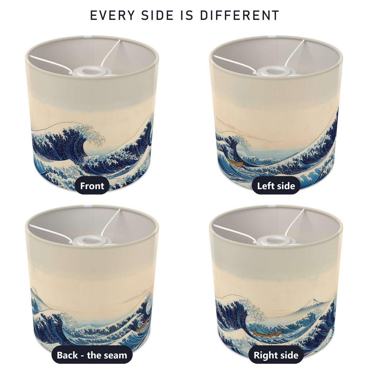 Great Wave wraparound lampshade - Great Wave - photo 3