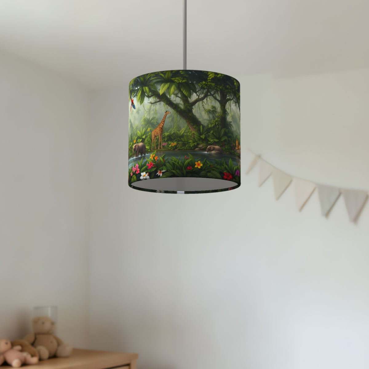 Jungle Panorama wraparound lampshade - Jungle Morning - photo 4
