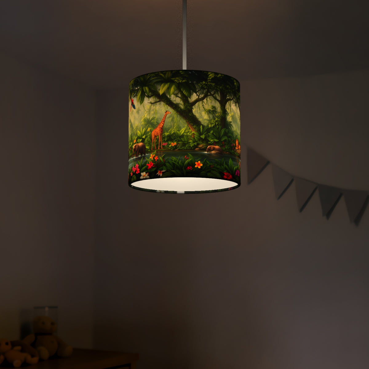 Jungle Panorama wraparound lampshade - Jungle Morning - photo 5