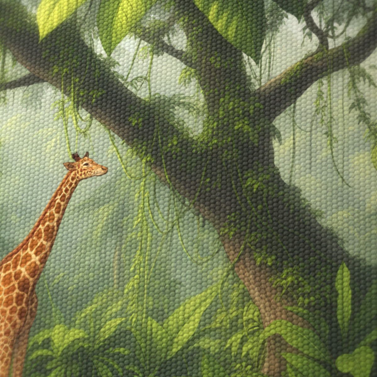 Jungle Panorama wraparound lampshade - Jungle Morning - photo 8