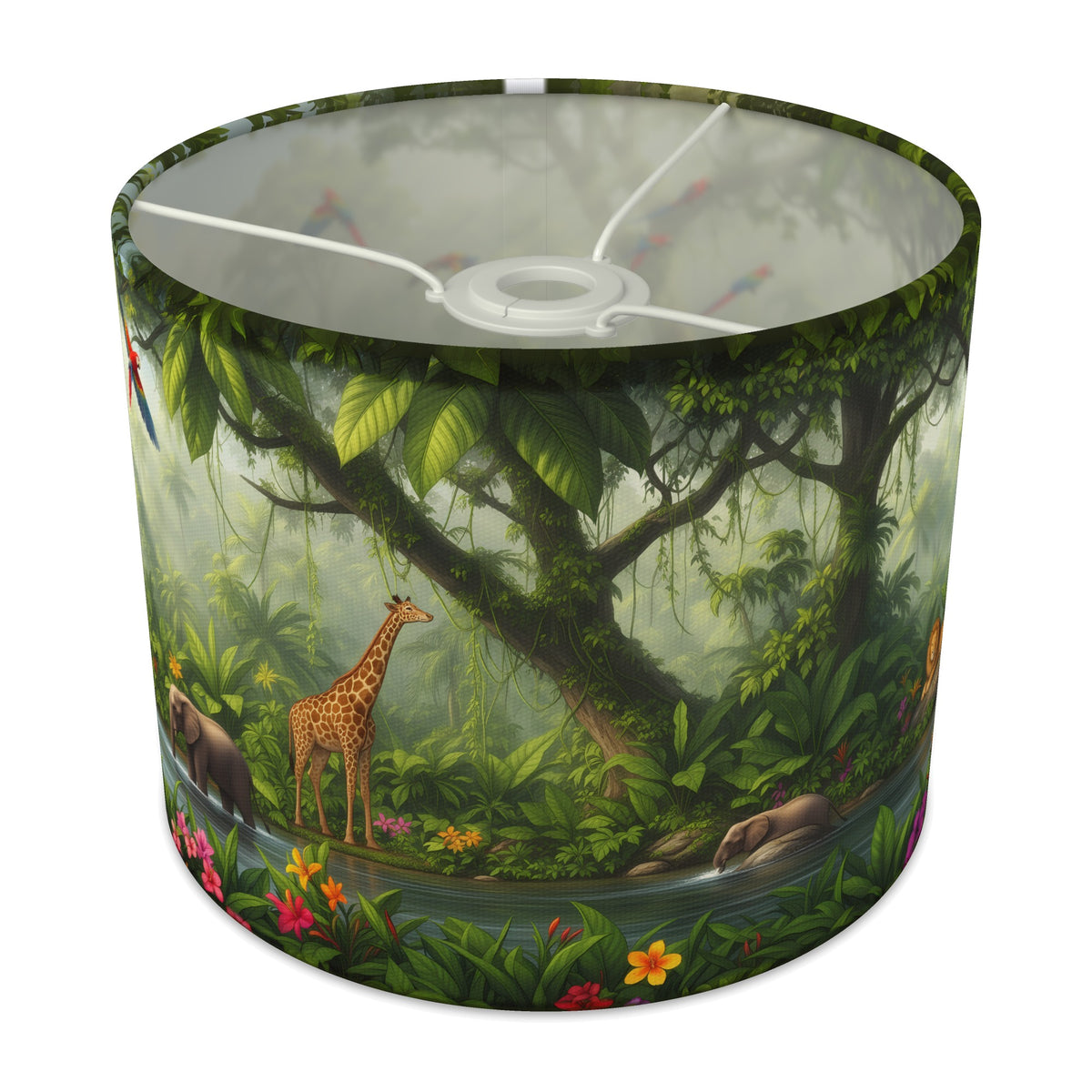 Jungle Morning Jungle Panorama lampshade - 25cm x 20cm Ceiling