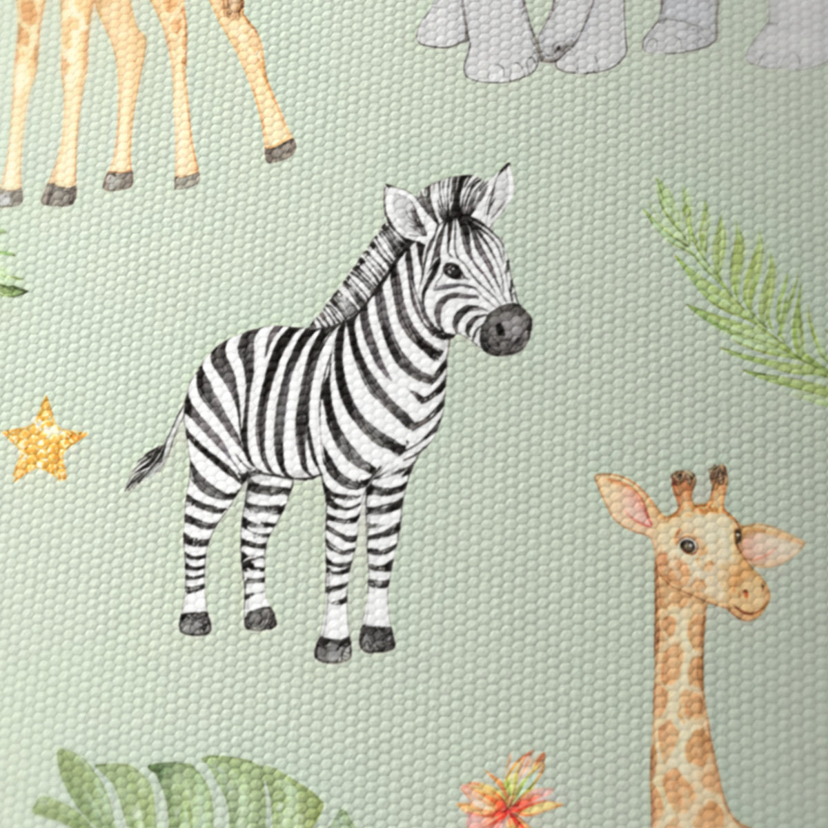 Sage Jungle Pals lampshade - 20cm x 18.5cm Ceiling - photo 6