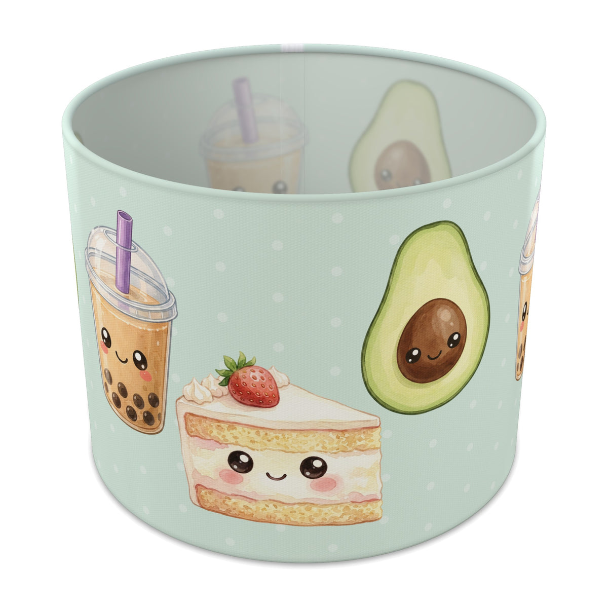 Mint Kawaii Food lampshade - 25cm x 20cm Table