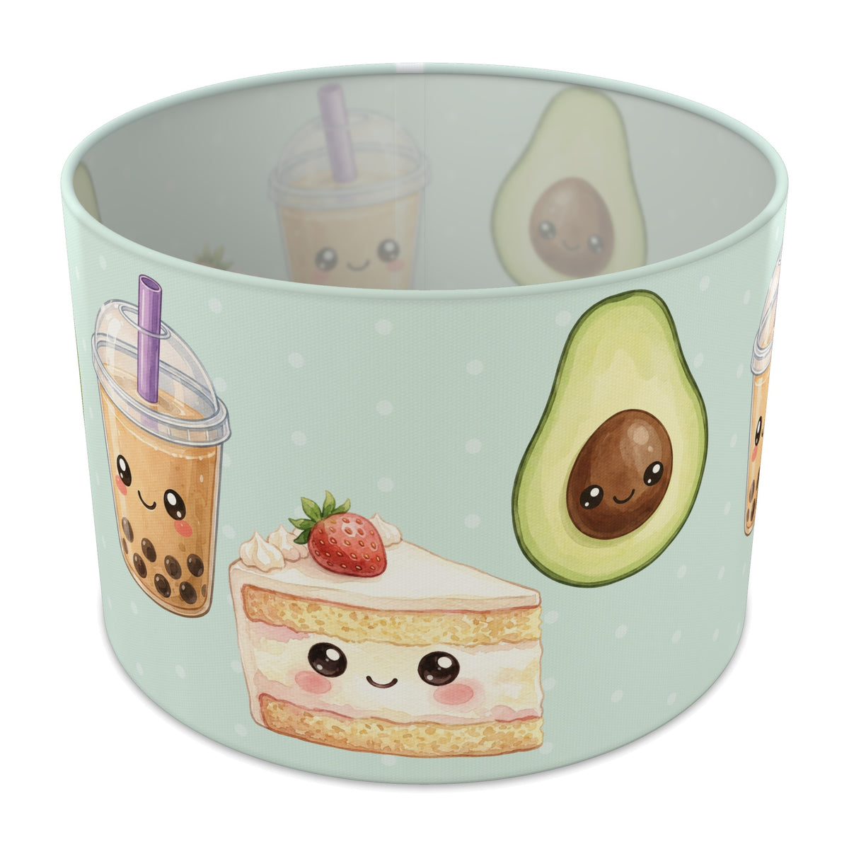 Mint Kawaii Food lampshade - 30cm x 21cm Table