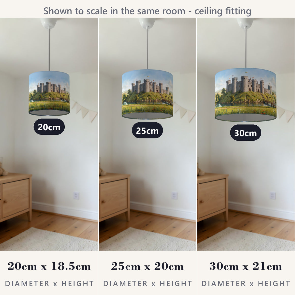 Knights Castle wraparound lampshade - Castle Hill - photo 6
