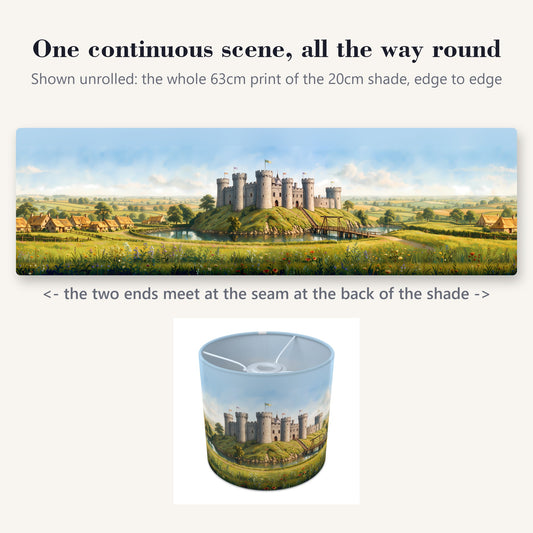Knights Castle wraparound lampshade - Castle Hill - photo 2