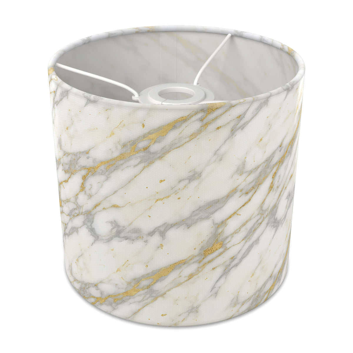 White Marble Luxe lampshade - 20cm x 18.5cm Ceiling - main photo