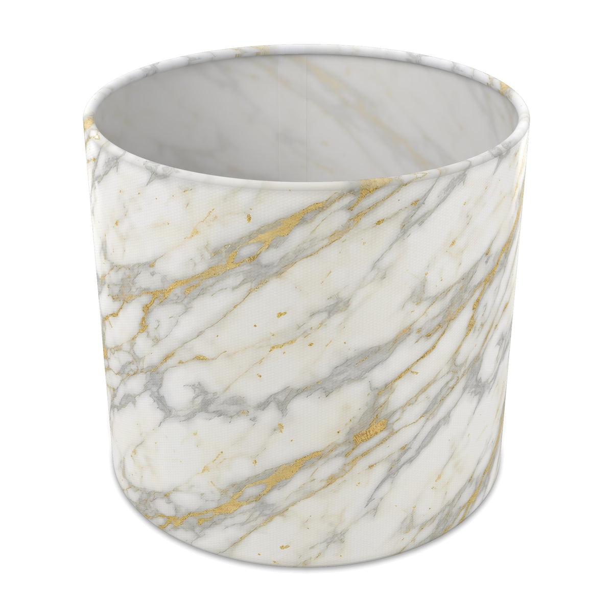 White Marble Luxe lampshade - 20cm x 18.5cm Table