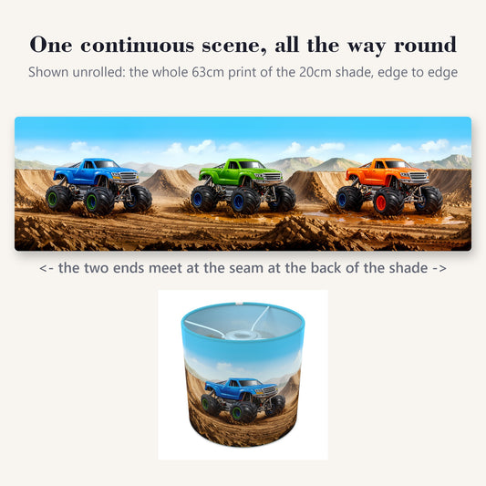 Monster Trucks wraparound lampshade - Mud Arena - photo 2