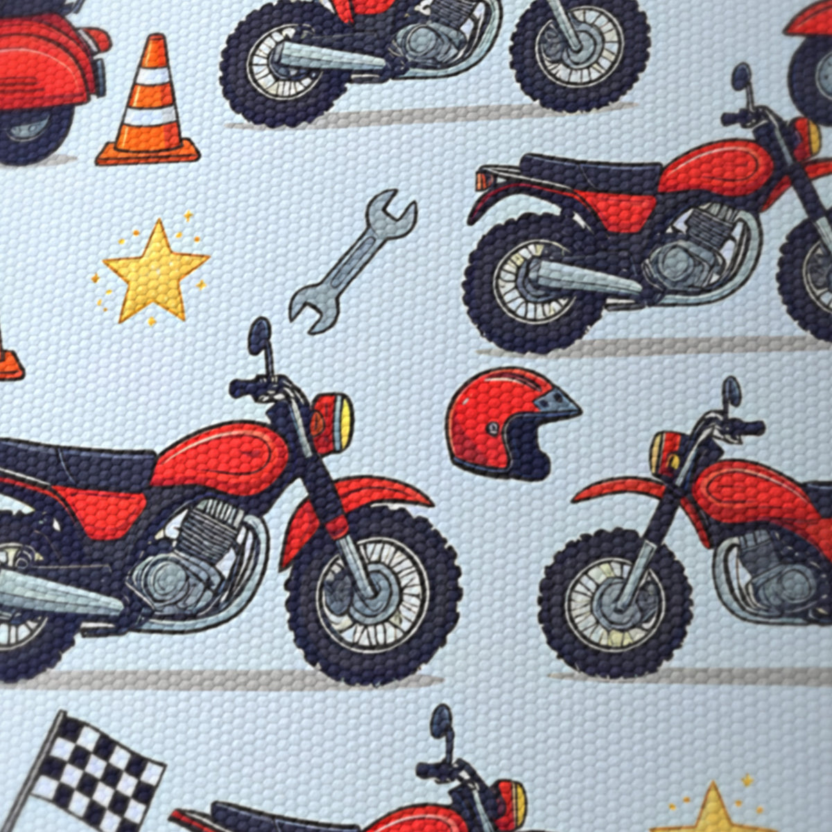 Sky Motorbike Mania lampshade - 20cm x 18.5cm Ceiling - photo 6