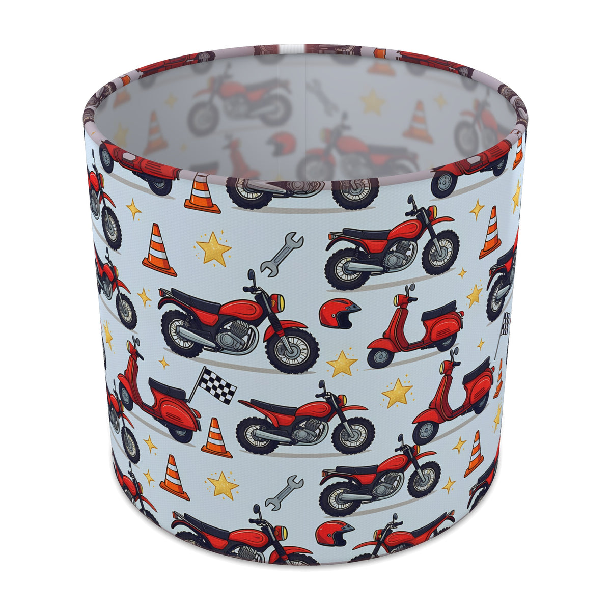 Sky Motorbike Mania lampshade - 20cm x 18.5cm Table