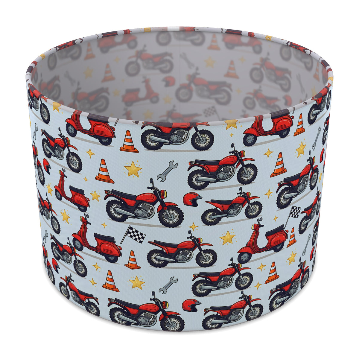 Sky Motorbike Mania lampshade - 30cm x 21cm Table