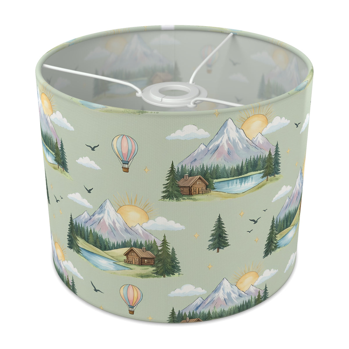 Sage Mountain Adventure lampshade - 25cm x 20cm Ceiling