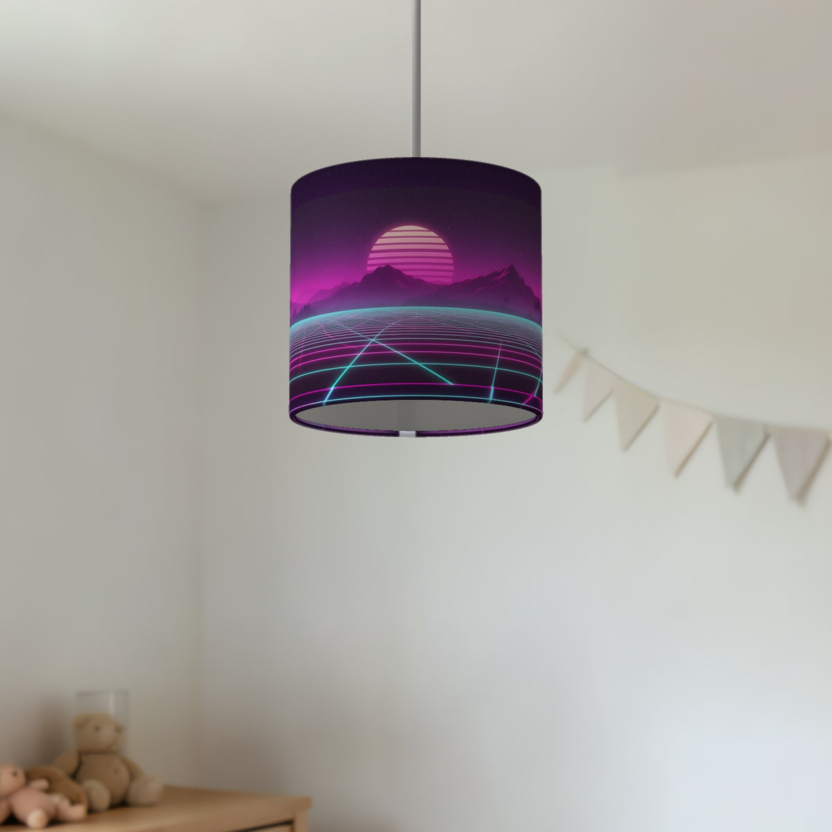 Neon Gamer World wraparound lampshade - Retro Neon - photo 4